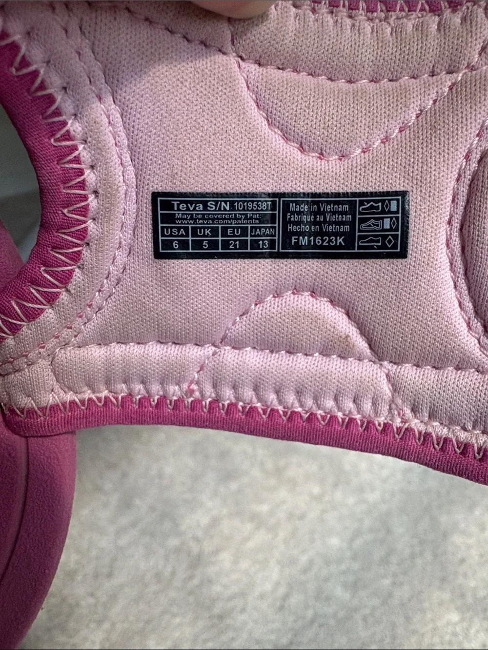 Toddler TEVA waterproof sandals
